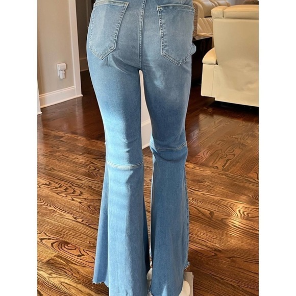 Free People Flare Leg Jeans Size:29R - Picture 3 of 11